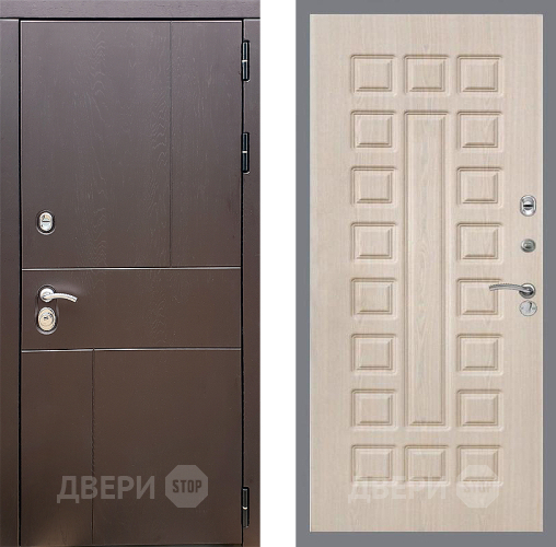 Входная металлическая Дверь Стоп УРБАН ФЛ-183 Беленый дуб в Электрогорске