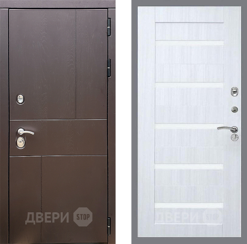 Входная металлическая Дверь Стоп УРБАН СБ-14 Сандал белый в Электрогорске