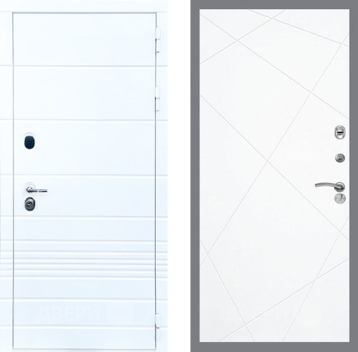 Входная металлическая Дверь Стоп ТРЕНДО ФЛ-291 Силк Сноу в Электрогорске