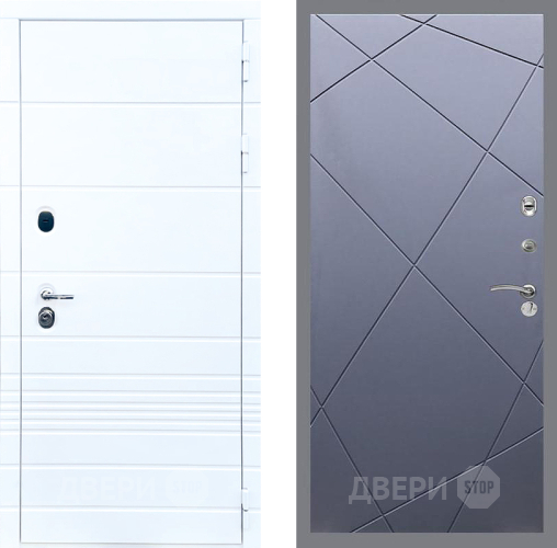Входная металлическая Дверь Стоп ТРЕНДО ФЛ-291 Силк титан в Электрогорске