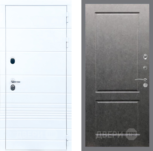 Входная металлическая Дверь Стоп ТРЕНДО ФЛ-117 Штукатурка графит в Электрогорске