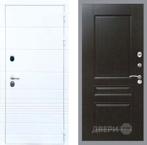 Входная металлическая Дверь Стоп ТРЕНДО ФЛ-243 Венге в Электрогорске