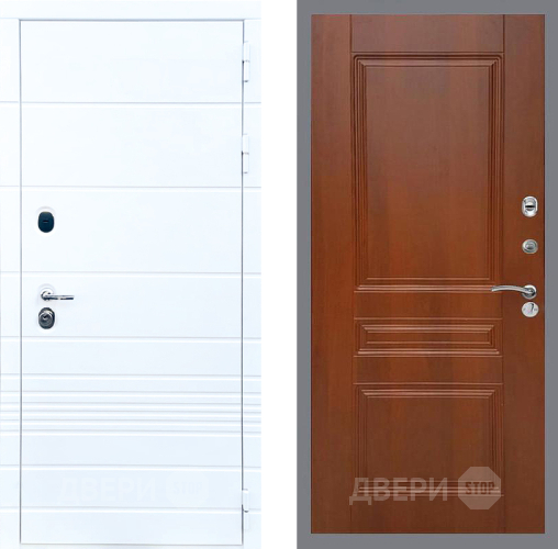 Входная металлическая Дверь Стоп ТРЕНДО ФЛ-243 Итальянский орех в Электрогорске