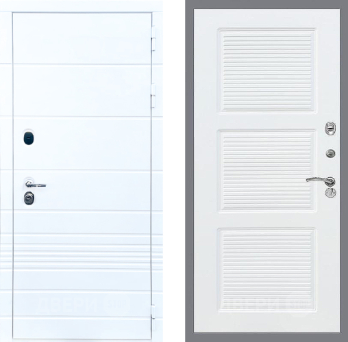 Входная металлическая Дверь Стоп ТРЕНДО ФЛ-1 Силк Сноу в Электрогорске