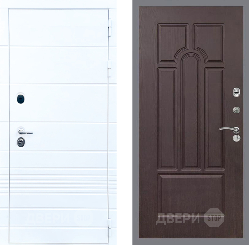 Входная металлическая Дверь Стоп ТРЕНДО ФЛ-58 Венге в Электрогорске