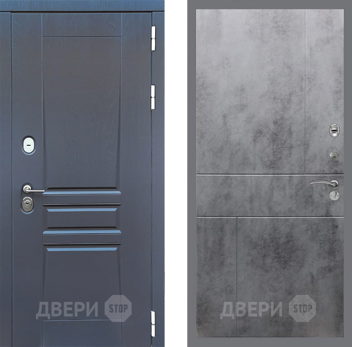 Входная металлическая Дверь Стоп ПЛАТИНУМ ФЛ-290 Бетон темный в Электрогорске