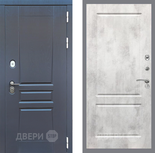Входная металлическая Дверь Стоп ПЛАТИНУМ ФЛ-117 Бетон светлый в Электрогорске