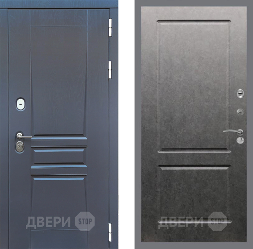 Дверь Стоп ПЛАТИНУМ ФЛ-117 Штукатурка графит в Электрогорске