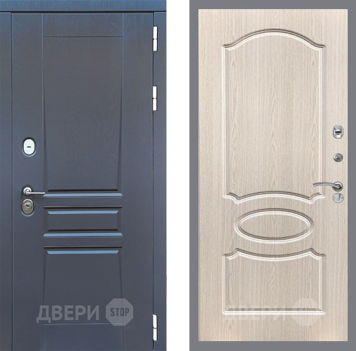 Дверь Стоп ПЛАТИНУМ ФЛ-128 Беленый дуб в Электрогорске