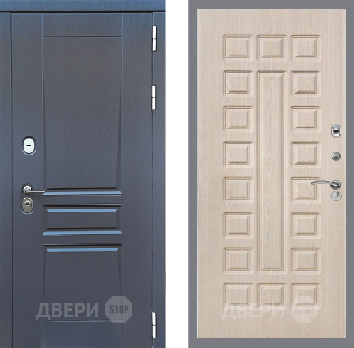 Входная металлическая Дверь Стоп ПЛАТИНУМ ФЛ-183 Беленый дуб в Электрогорске