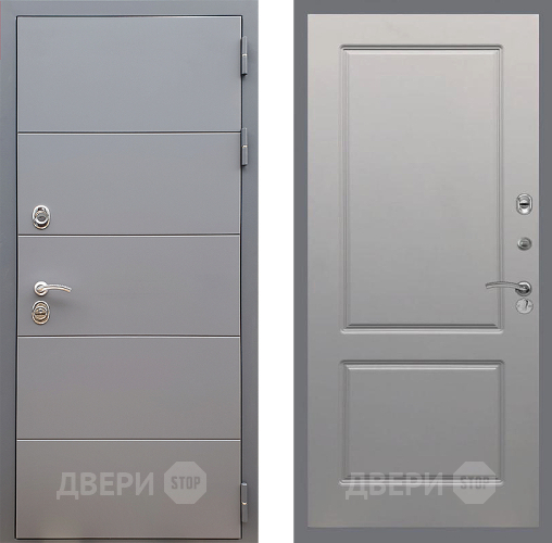 Входная металлическая Дверь Стоп АРТ ГРАФИТ ФЛ-117 Грей софт в Электрогорске