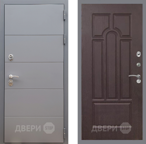 Входная металлическая Дверь Стоп АРТ ГРАФИТ ФЛ-58 Венге в Электрогорске