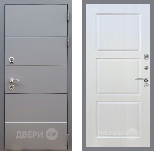 Входная металлическая Дверь Стоп АРТ ГРАФИТ ФЛ-3 Лиственница беж в Электрогорске