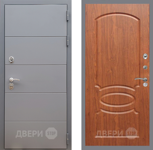 Входная металлическая Дверь Стоп АРТ ГРАФИТ ФЛ-128 Береза мореная в Электрогорске