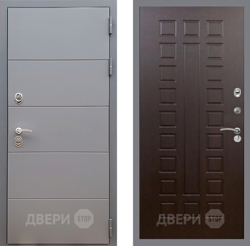 Входная металлическая Дверь Стоп АРТ ГРАФИТ ФЛ-183 Венге в Электрогорске