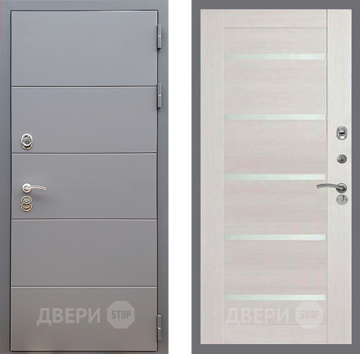 Входная металлическая Дверь Стоп АРТ ГРАФИТ СБ-14 Лиственница беж в Электрогорске