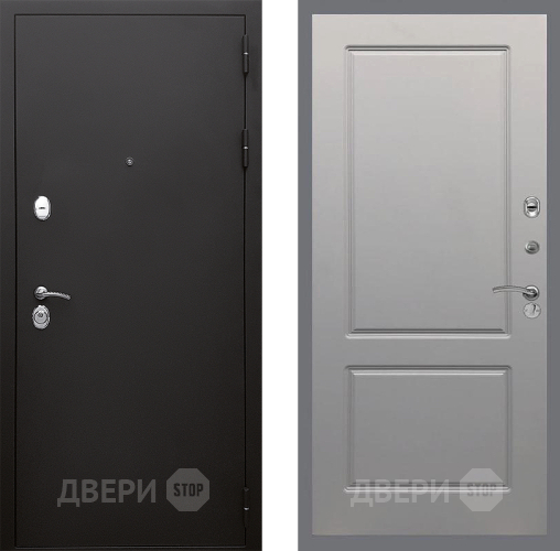 Входная металлическая Дверь Стоп КЛАССИК Шагрень ФЛ-117 Грей софт в Электрогорске