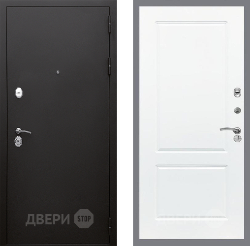 Входная металлическая Дверь Стоп КЛАССИК Шагрень ФЛ-117 Силк Сноу в Электрогорске