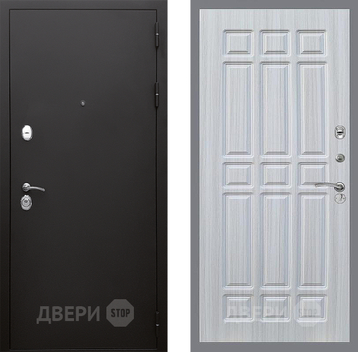 Входная металлическая Дверь Стоп КЛАССИК Шагрень ФЛ-33 Сандал белый в Электрогорске