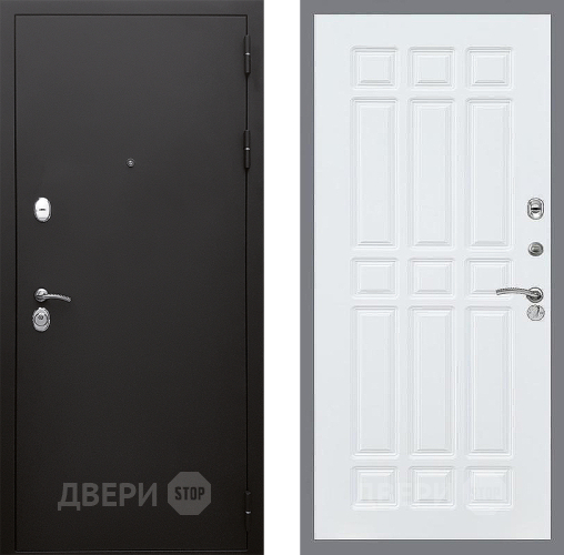 Входная металлическая Дверь Стоп КЛАССИК Шагрень ФЛ-33 Силк Сноу в Электрогорске