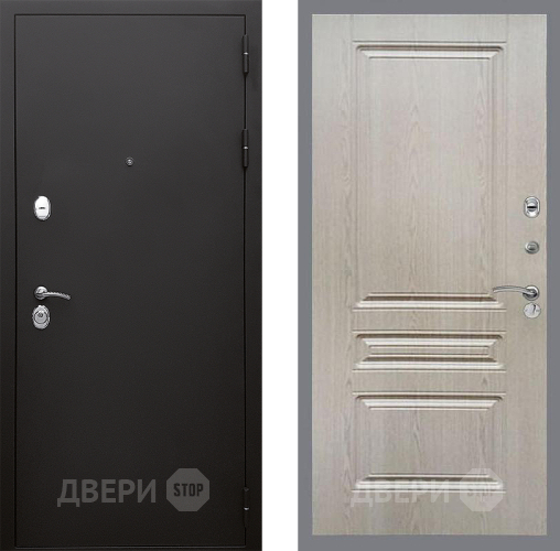 Входная металлическая Дверь Стоп КЛАССИК Шагрень ФЛ-243 Беленый дуб в Электрогорске