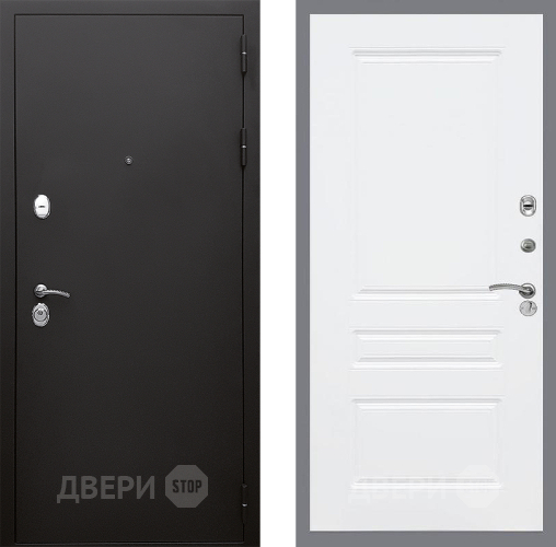 Входная металлическая Дверь Стоп КЛАССИК Шагрень ФЛ-243 Силк Сноу в Электрогорске