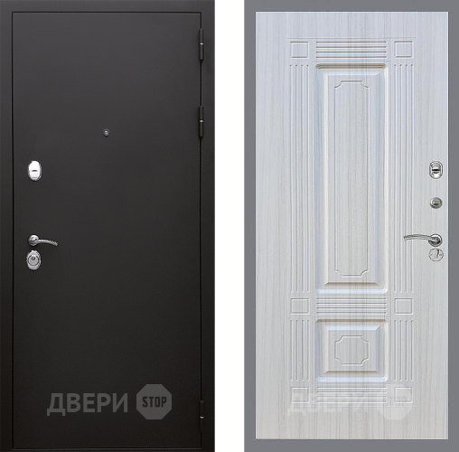 Входная металлическая Дверь Стоп КЛАССИК Шагрень ФЛ-2 Сандал белый в Электрогорске
