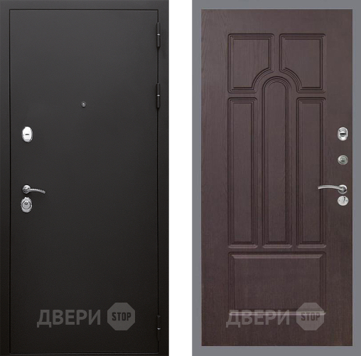 Входная металлическая Дверь Стоп КЛАССИК Шагрень ФЛ-58 Венге в Электрогорске