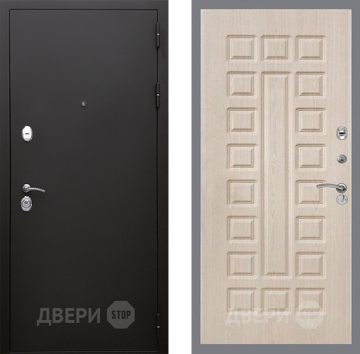 Входная металлическая Дверь Стоп КЛАССИК Шагрень ФЛ-183 Беленый дуб в Электрогорске