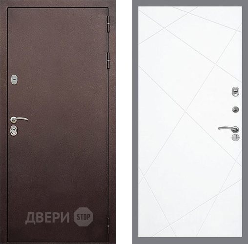 Входная металлическая Дверь Стоп КЛАССИК Медь ФЛ-291 Силк Сноу в Электрогорске