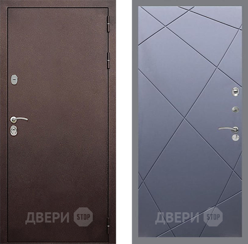 Входная металлическая Дверь Стоп КЛАССИК Медь ФЛ-291 Силк титан в Электрогорске