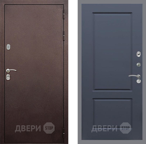 Входная металлическая Дверь Стоп КЛАССИК Медь ФЛ-117 Силк титан в Электрогорске