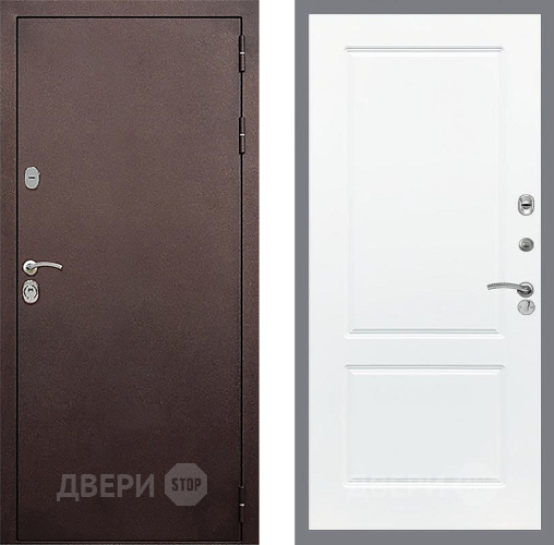 Входная металлическая Дверь Стоп КЛАССИК Медь ФЛ-117 Силк Сноу в Электрогорске