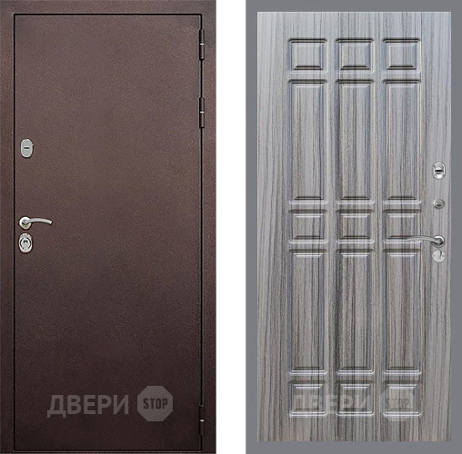 Входная металлическая Дверь Стоп КЛАССИК Медь ФЛ-33 Сандал грей в Электрогорске