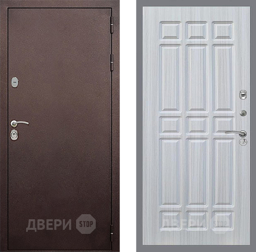 Входная металлическая Дверь Стоп КЛАССИК Медь ФЛ-33 Сандал белый в Электрогорске