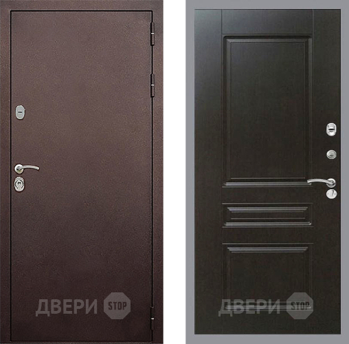 Входная металлическая Дверь Стоп КЛАССИК Медь ФЛ-243 Венге в Электрогорске