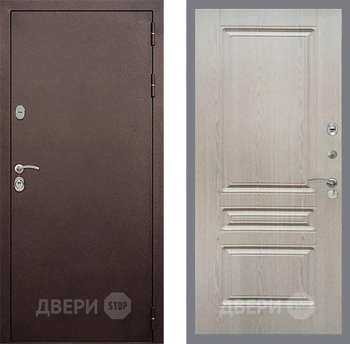 Дверь Стоп КЛАССИК Медь ФЛ-243 Беленый дуб в Электрогорске