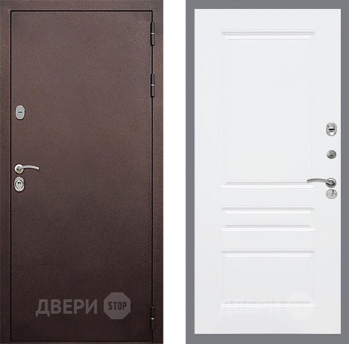 Дверь Стоп КЛАССИК Медь ФЛ-243 Силк Сноу в Электрогорске