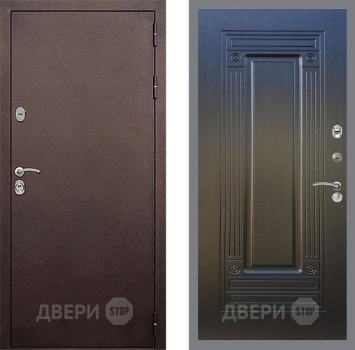 Входная металлическая Дверь Стоп КЛАССИК Медь ФЛ-4 Венге в Электрогорске