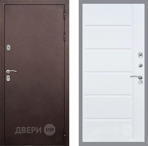 Дверь Стоп КЛАССИК Медь ФЛ-102 Белый ясень в Электрогорске
