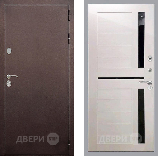 Входная металлическая Дверь Стоп КЛАССИК Медь СБ-18 Лиственница беж в Электрогорске