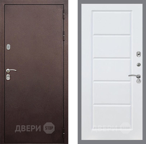 Входная металлическая Дверь Стоп КЛАССИК Медь ФЛ-39 Силк Сноу в Электрогорске