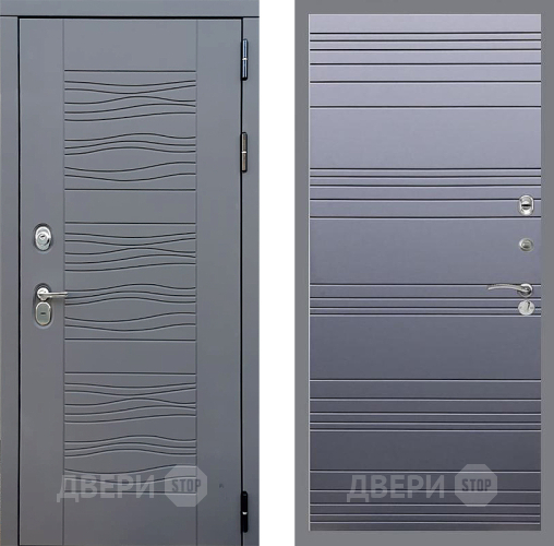 Входная металлическая Дверь Стоп СКАНДИ Лайн Силк титан в Электрогорске