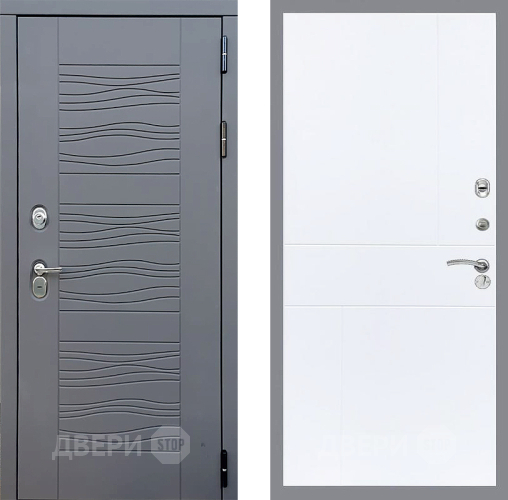 Входная металлическая Дверь Стоп СКАНДИ ФЛ-290 Силк Сноу в Электрогорске