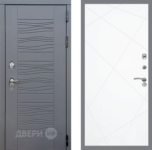 Входная металлическая Дверь Стоп СКАНДИ ФЛ-291 Силк Сноу в Электрогорске