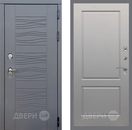 Входная металлическая Дверь Стоп СКАНДИ ФЛ-117 Грей софт в Электрогорске