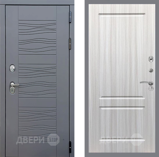 Входная металлическая Дверь Стоп СКАНДИ ФЛ-117 Сандал белый в Электрогорске