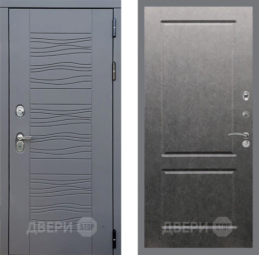 Входная металлическая Дверь Стоп СКАНДИ ФЛ-117 Штукатурка графит в Электрогорске