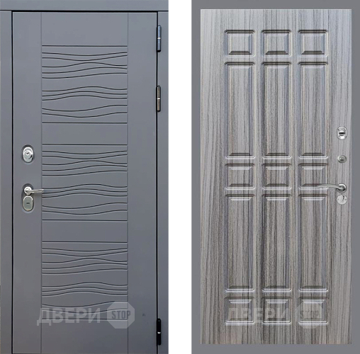 Входная металлическая Дверь Стоп СКАНДИ ФЛ-33 Сандал грей в Электрогорске