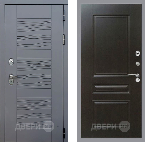 Входная металлическая Дверь Стоп СКАНДИ ФЛ-243 Венге в Электрогорске